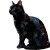 Cybernetic Cat Vinyl Car Decal Sticker – Waterproof & UV-Resistant 8"