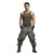 Muscular Asian Man Vinyl Car Decal Sticker – Waterproof & UV-Resistant 8"