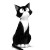 Cute Cartoon Cat V5 Vinyl Car Decal Sticker – Waterproof & UV-Resistant 8"