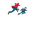 Hero Chasing Villain Vinyl Car Decal Sticker – Waterproof & UV-Resistant 8"