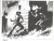 Cowboy Duel Illustration Vinyl Car Decal Sticker – Waterproof & UV-Resistant 8"