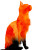 Cute Orange Cat V3 Vinyl Car Decal Sticker – Waterproof & UV-Resistant 8"