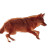 Red Wolf Running Vinyl Car Decal Sticker – Waterproof & UV-Resistant 8"