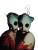 Bizarre Two-Headed Creatures Vinyl Car Decal Sticker – Waterproof & UV-Resistant 8"