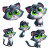 Gray Cat Concept Vinyl Car Decal Sticker – Waterproof & UV-Resistant 8"