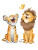 Baby Tiger & Lion Vinyl Car Decal Sticker – Waterproof & UV-Resistant 8"