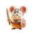 Mouse Warrior Toy Vinyl Car Decal Sticker – Waterproof & UV-Resistant 8"