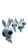 Futuristic Metallic Bunnies Vinyl Car Decal Sticker – Waterproof & UV-Resistant 8"