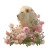 Floral Mane Lion Vinyl Car Decal Sticker – Waterproof & UV-Resistant 8"