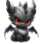 Chibi Vampire Bat Vinyl Car Decal Sticker – Waterproof & UV-Resistant 8"