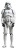 Stormtrooper Front View Vinyl Car Decal Sticker – Waterproof & UV-Resistant 8"