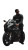 Handsome Biker Vinyl Car Decal Sticker – Waterproof & UV-Resistant 8"