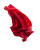 Floating Red Silk Vinyl Car Decal Sticker – Waterproof & UV-Resistant 8"