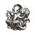 Octopus With Book Vinyl Car Decal Sticker – Waterproof & UV-Resistant 8"
