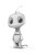 Adorable Alien Sketch Vinyl Car Decal Sticker – Waterproof & UV-Resistant 8"