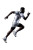 Saudi Sprinting Athlete Vinyl Car Decal Sticker – Waterproof & UV-Resistant 8"