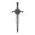Medieval Longsword Vinyl Car Decal Sticker – Waterproof & UV-Resistant 8"