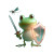 Shielded Frog Warrior Vinyl Car Decal Sticker – Waterproof & UV-Resistant 8"