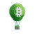 Bitcoin Balloon Vinyl Car Decal Sticker – Waterproof & UV-Resistant 8"
