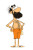 Hairy Beach Man Vinyl Car Decal Sticker – Waterproof & UV-Resistant 8"
