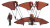 Modern Robotic Glider Vinyl Car Decal Sticker – Waterproof & UV-Resistant 8"