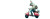 Vespa Riding Rabbit Vinyl Car Decal Sticker – Waterproof & UV-Resistant 8"