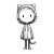 Cool Hooded Cat Vinyl Car Decal Sticker – Waterproof & UV-Resistant 8"