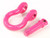 Rugged Ridge | Heavy Duty Pink D-Ring Set | 9,500 lb Rating | Steel Shackle