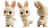 Baby Rabbit Character Vinyl Car Decal Sticker – Waterproof & UV-Resistant 8"