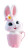 Fairy Bunny Cup Vinyl Car Decal Sticker – Waterproof & UV-Resistant 8"