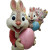 Giant Rabbit Parade Vinyl Car Decal Sticker – Waterproof & UV-Resistant 8"