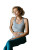 Exhausted Woman Sitting Vinyl Car Decal Sticker – Waterproof & UV-Resistant 8"