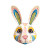 Colorful Rabbit Mask Vinyl Car Decal Sticker – Waterproof & UV-Resistant 8"