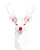 Cute Reindeer Line Art Vinyl Car Decal Sticker – Waterproof & UV-Resistant 8"