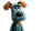 Pixar Style Dog V17 Vinyl Car Decal Sticker – Waterproof & UV-Resistant 8"