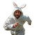 Easter Bunny Runner Vinyl Car Decal Sticker – Waterproof & UV-Resistant 8"