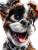 Muscular Cartoon Puppy Vinyl Car Decal Sticker – Waterproof & UV-Resistant 8"