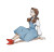 Cartoon Dorothy Vinyl Car Decal Sticker – Waterproof & UV-Resistant 8"