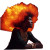 Fiery-Haired Supermodel Vinyl Car Decal Sticker – Waterproof & UV-Resistant 8"