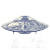 Vintage Flying Saucer Schematic Vinyl Car Decal Sticker – Waterproof & UV-Resistant 8"