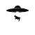 Cow Abducted By Ufo Vinyl Car Decal Sticker – Waterproof & UV-Resistant 8"