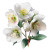 White Hellebore Bouquet Vinyl Car Decal Sticker – Waterproof & UV-Resistant 8"
