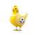 Easter Soccer Chicken Vinyl Car Decal Sticker – Waterproof & UV-Resistant 8"