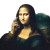 Modern Mona Lisa V3 Vinyl Car Decal Sticker – Waterproof & UV-Resistant 8"