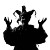 Happy Jester Silhouette Vinyl Car Decal Sticker – Waterproof & UV-Resistant 
