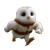 Knitted Owl Baby Vinyl Car Decal Sticker – Waterproof & UV-Resistant 