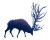 Moonlit Giant Deer Vinyl Car Decal Sticker – Waterproof & UV-Resistant 8"