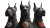Three-Headed Symbolic Dog Vinyl Car Decal Sticker – Waterproof & UV-Resistant 8"