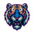 Tiger Head Logo V2 Vinyl Car Decal Sticker – Waterproof & UV-Resistant 8"