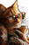 Orange Tabby Cat Vinyl Car Decal Sticker – Waterproof & UV-Resistant 8"